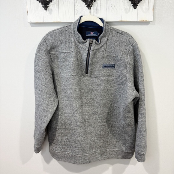 Vineyard Vines Other - Vineyard Vines Shep Shirt Gray Quarter Zip Pullover Size Large